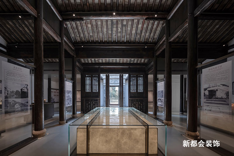 展館內(nèi)傳統(tǒng)式文化墻